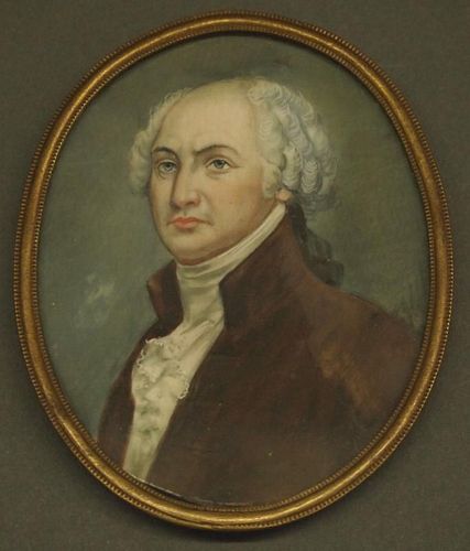 PORTRAIT MINIATURE OF JOHN ADAMSA