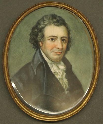PORTRAIT MINIATURE OF THOMAS PAINEA