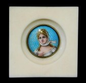 PORTRAIT MINIATURE ON BLUE GUI