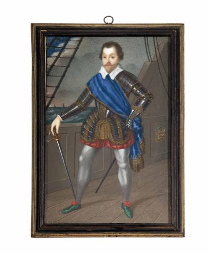 Portrait miniature    sir francis