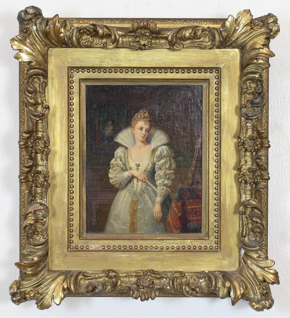 PORTRAIT OF A 17TH CENTURY LADY,