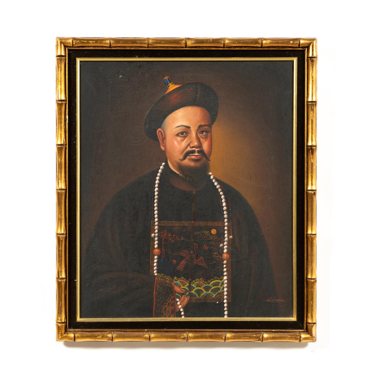 PORTRAIT OF A CHINESE MAN, OIL ON