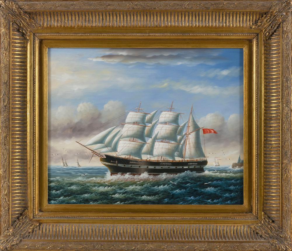 PORTRAIT OF A CLIPPER SHIP 20TH