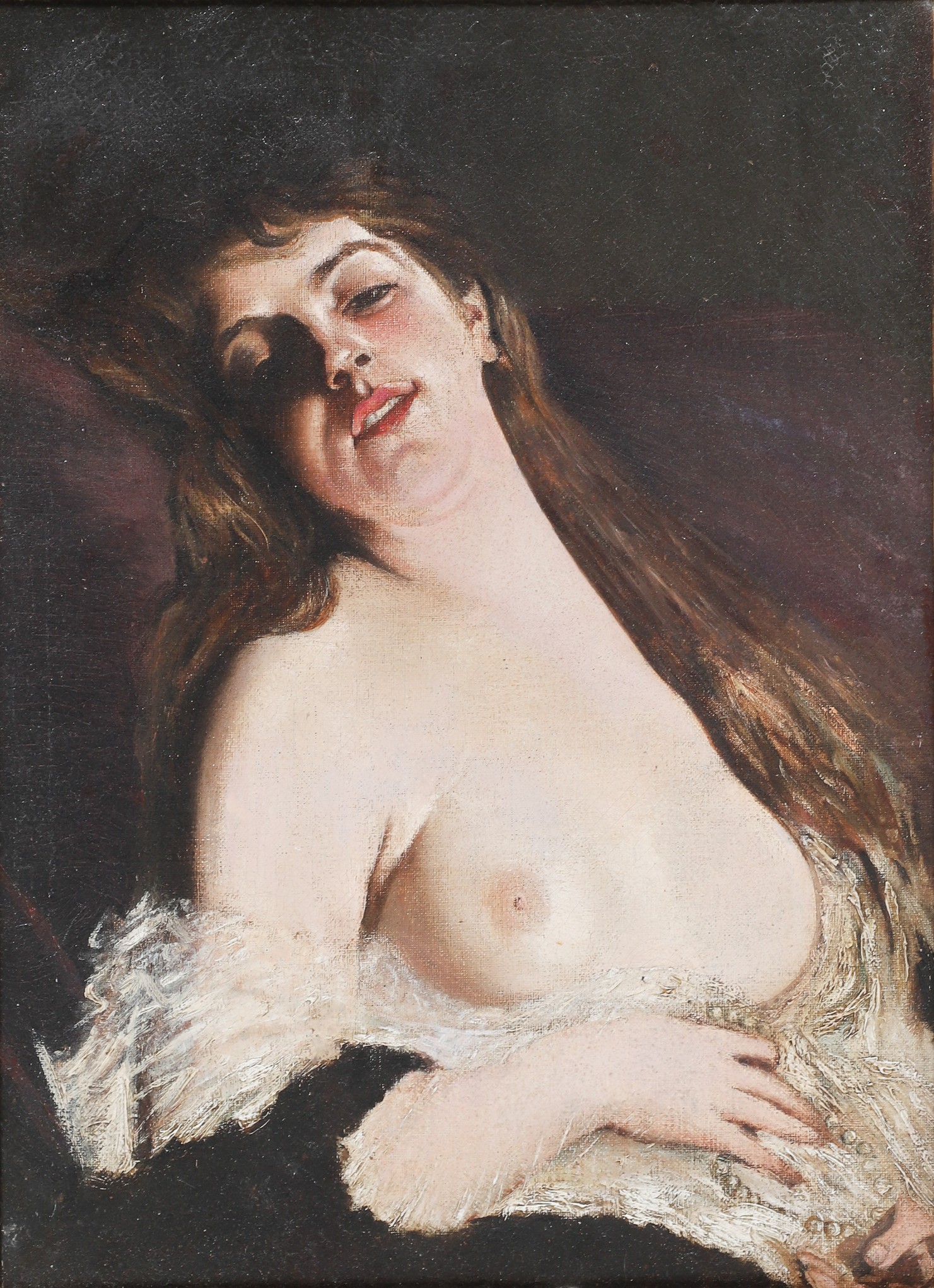 Portrait of a Female Nude, oil on