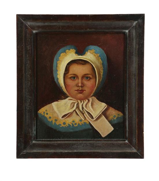 PORTRAIT OF A GIRL SIGNED ''W.R.