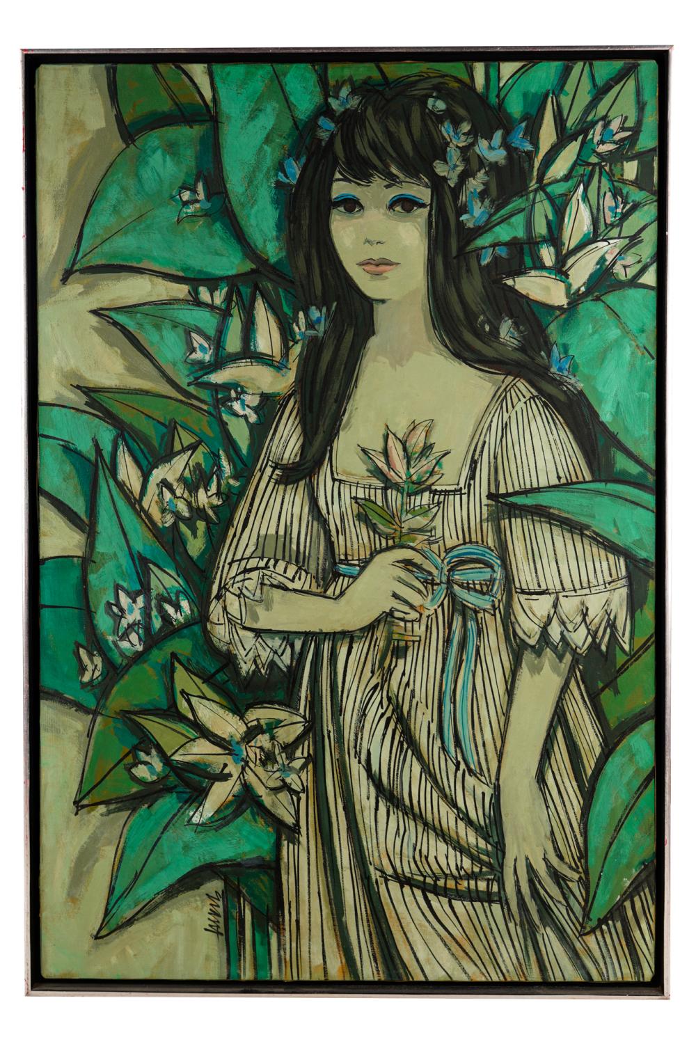 PORTRAIT OF A GIRLoil on canvas,