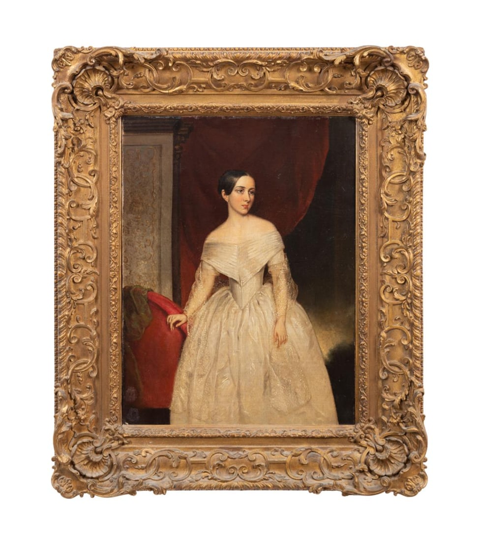 PORTRAIT OF A LADY, C. 1840, CIR.