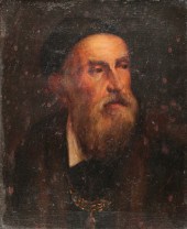 PORTRAIT OF A MAN SIGNED "RIGH