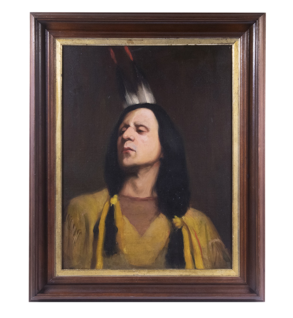 PORTRAIT OF A NATIVE AMERICAN A