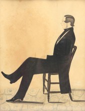 PORTRAIT OF A SEATED MAN. Seco