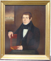 PORTRAIT OF A SEATED YOUNG MAN