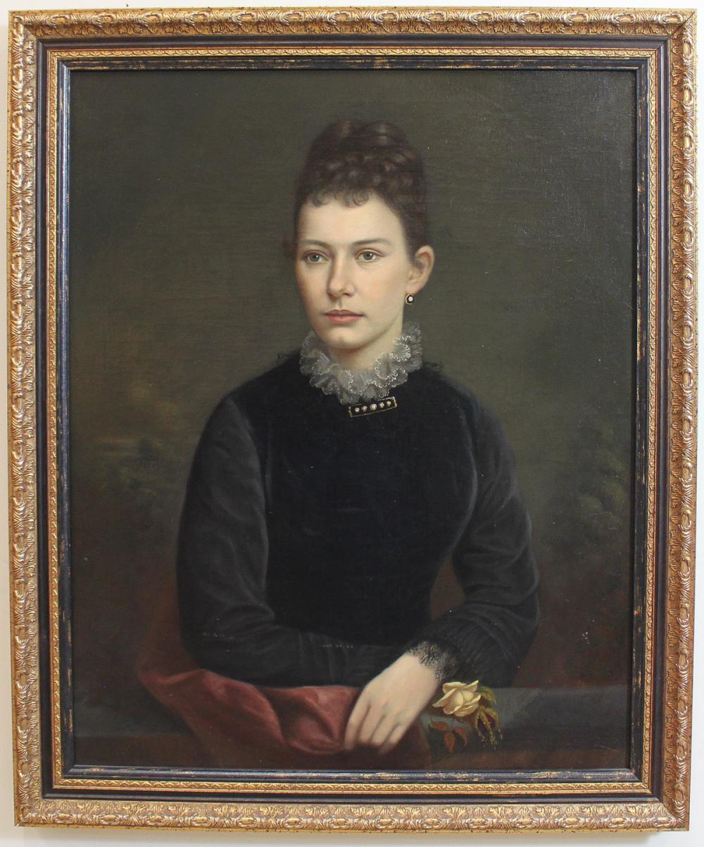 PORTRAIT OF A VICTORIAN LADY, OIL