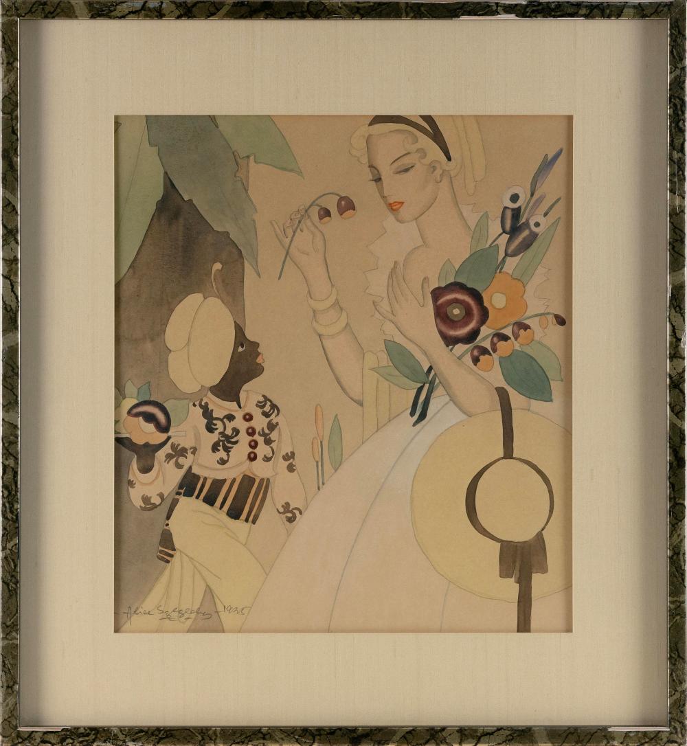 PORTRAIT OF A WOMAN AND AN