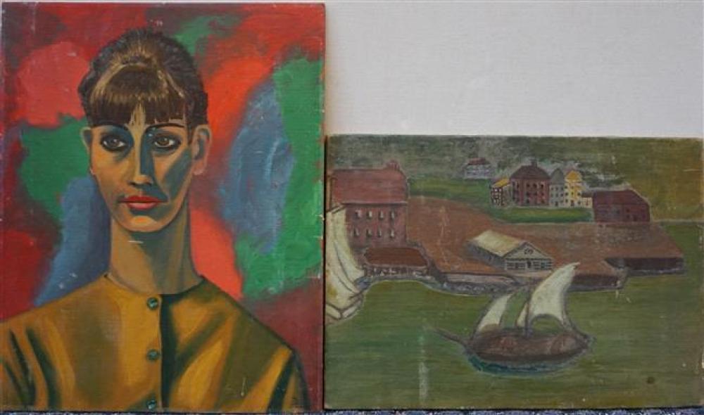 PORTRAIT OF A WOMAN AND SHIP