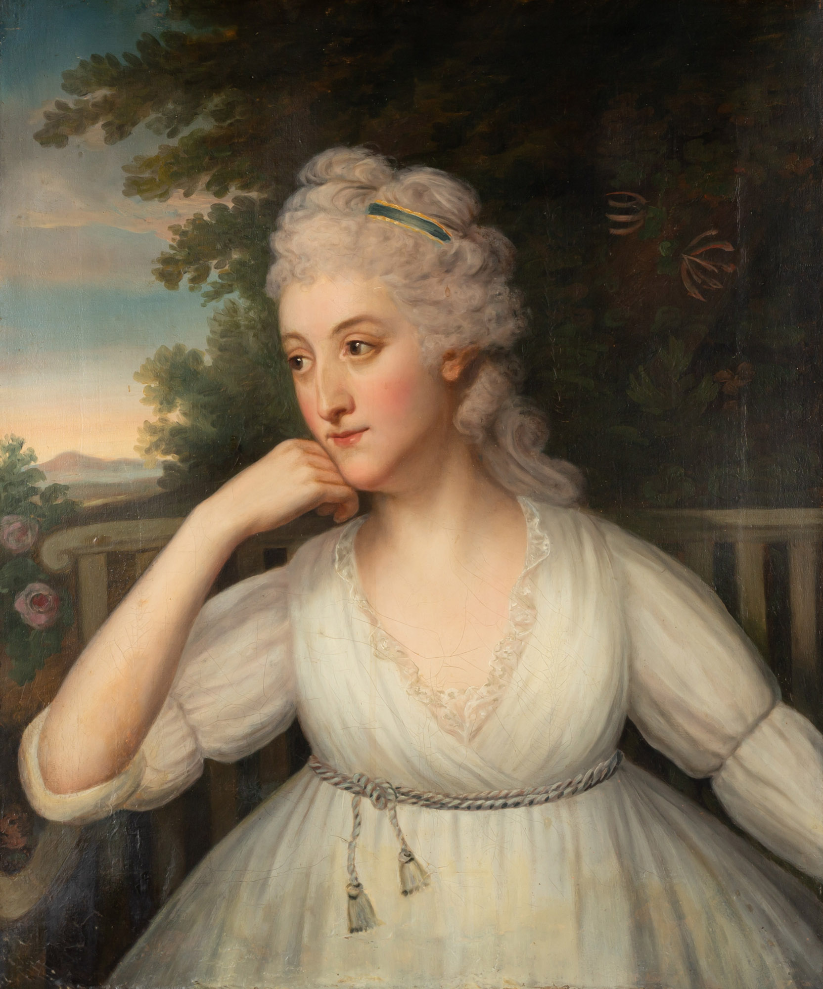 PORTRAIT OF A WOMAN IN A WHITE