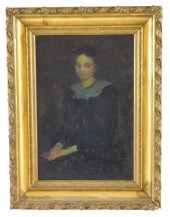 PORTRAIT OF A YOUNG LADY, OIL