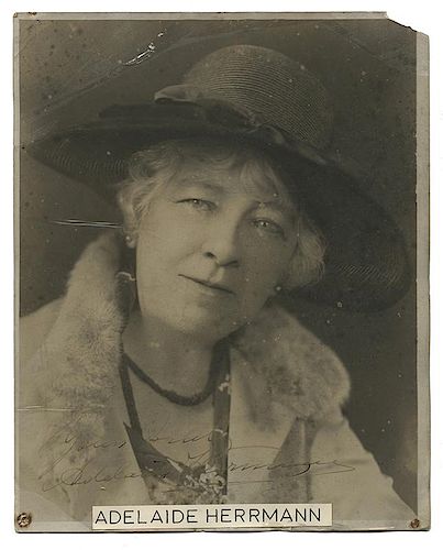 PORTRAIT OF ADELAIDE HERRMANN,