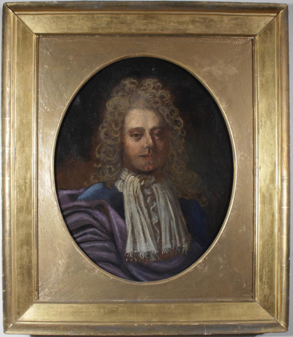 PORTRAIT OF FRENCHMAN, OIL ON