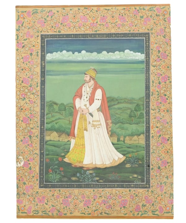 PORTRAIT OF MUGHAL EMPEROR SHAH &