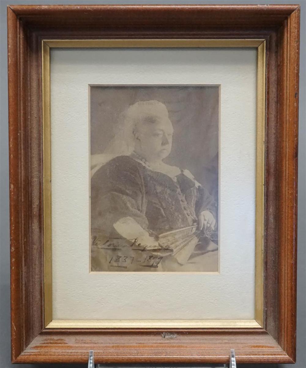 PORTRAIT OF QUEEN VICTORIA, FRAMED:
