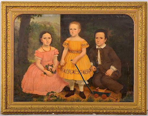 PORTRAIT OF THE 3 NOYES CHILDREN,