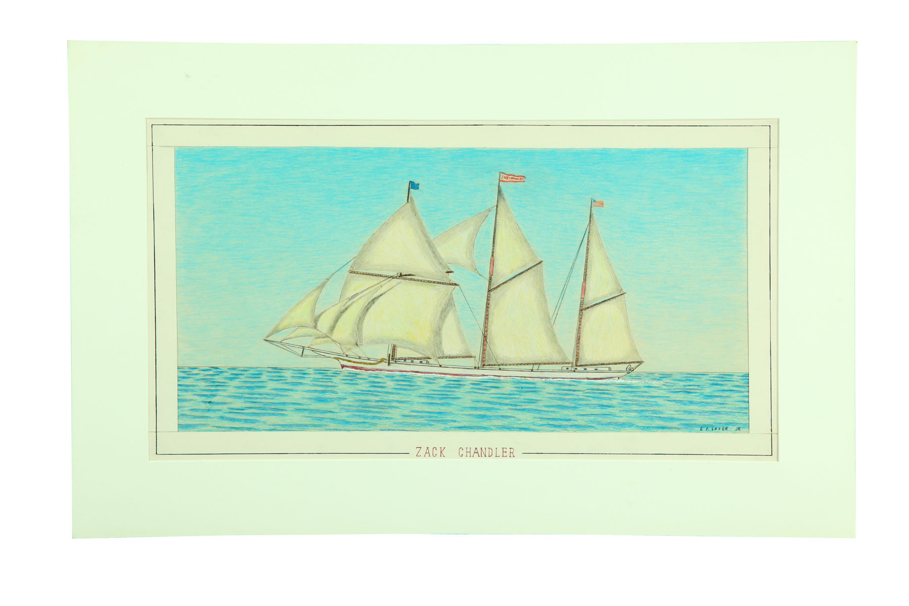 PORTRAIT OF THE SCHOONER ZACK