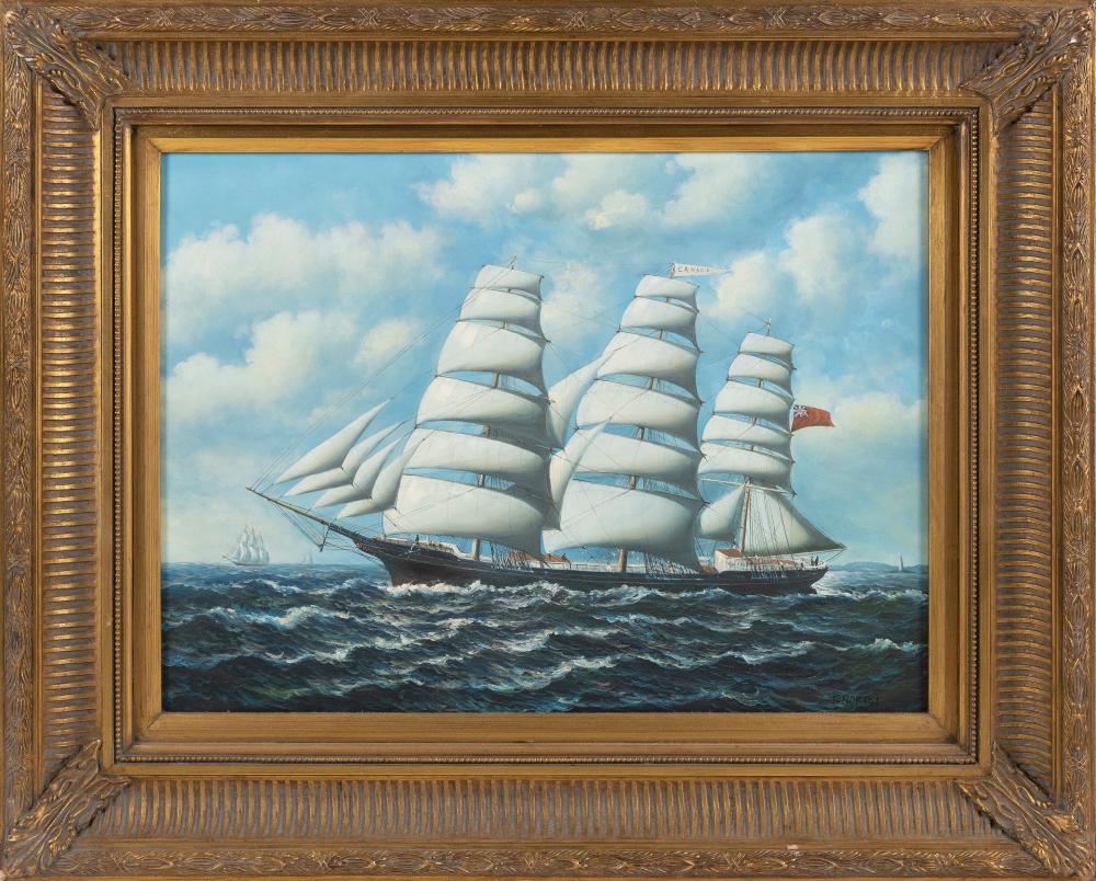 PORTRAIT OF THE THREE-MASTED SHIP