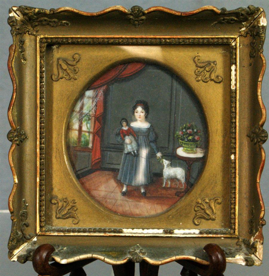 Portrait on ivory, Young Girl
