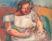 PORTRAIT SIGNED "A. KREISEL".