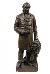 PORTRAIT STATUETTE - of Sir Ch