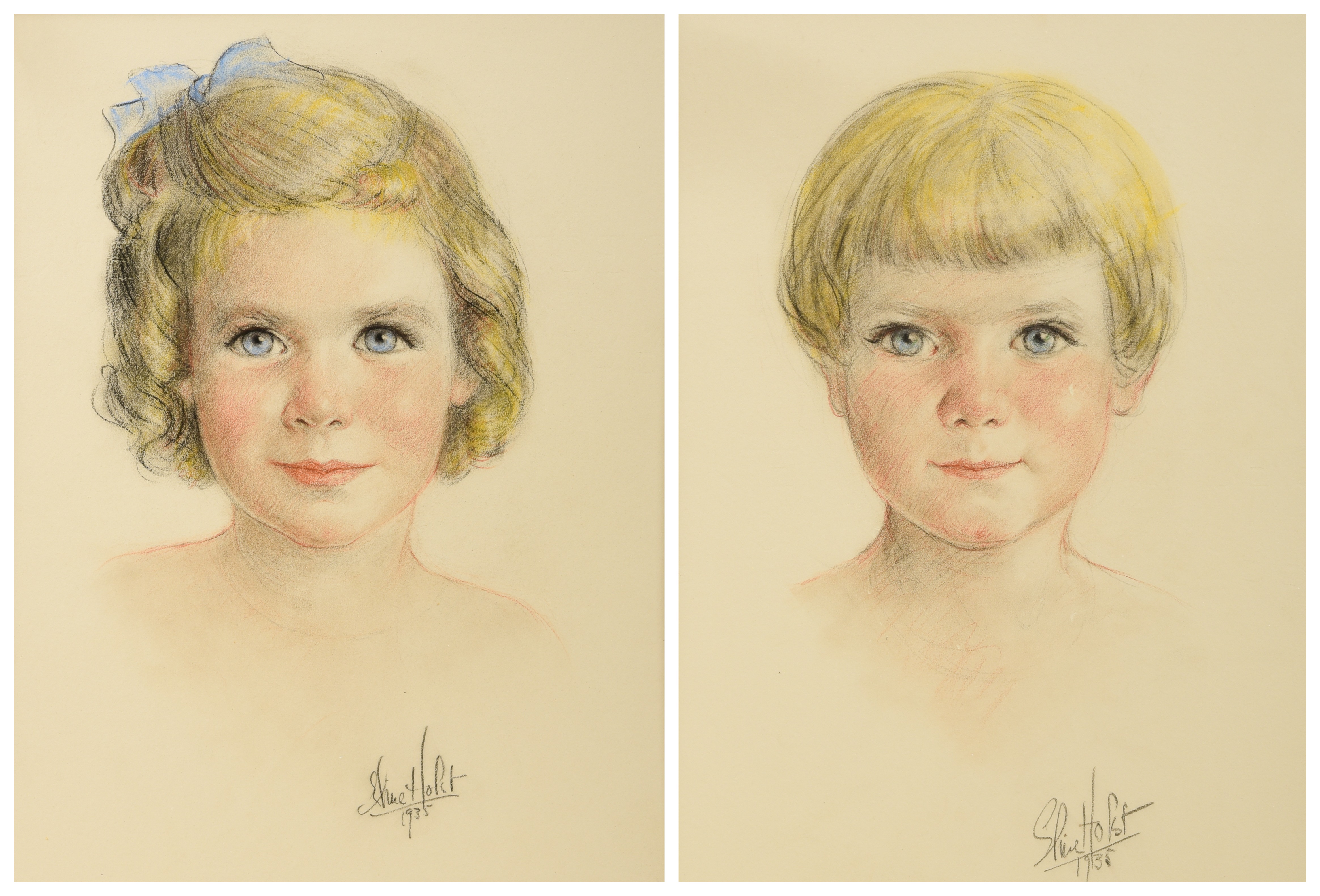 Portraits of Edgar and Gwynne