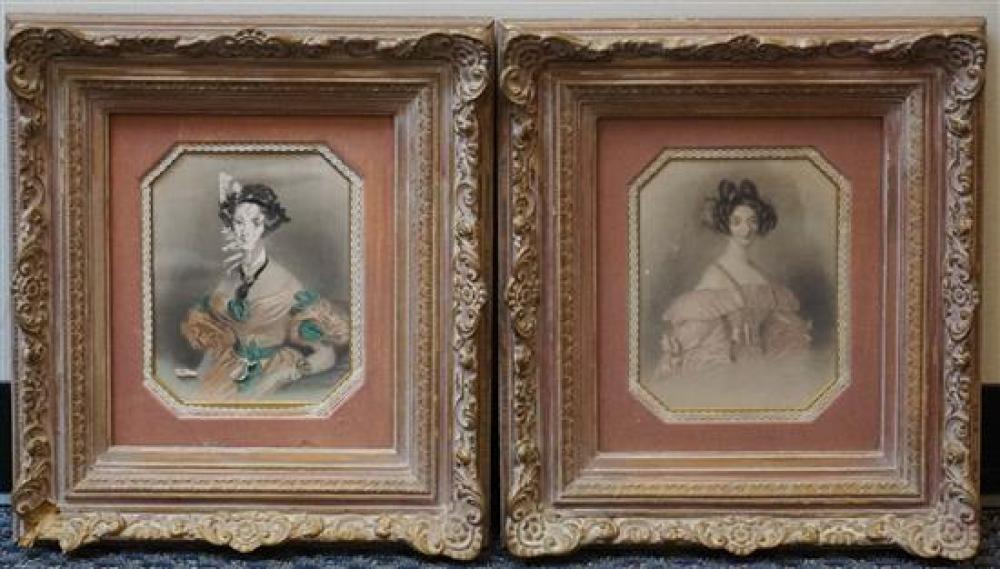 PORTRAITS OF WOMEN, PAIR OF