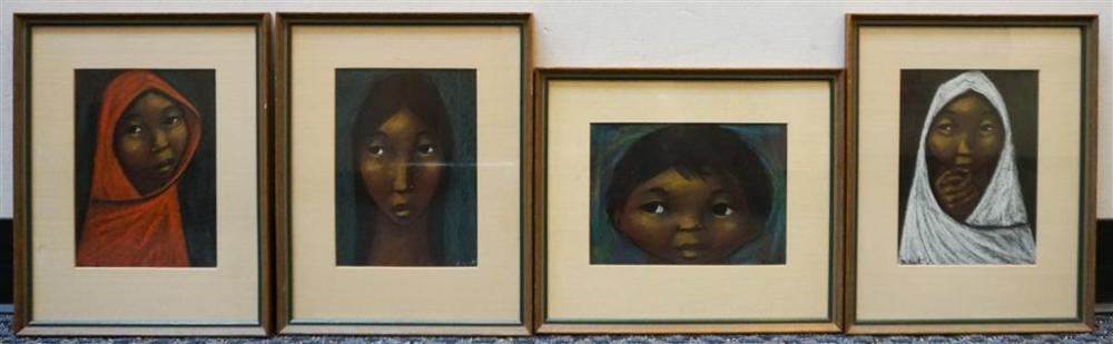 PORTRAITS OF WOMEN, SET OF FOUR