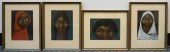 PORTRAITS OF WOMEN, SET OF FOU