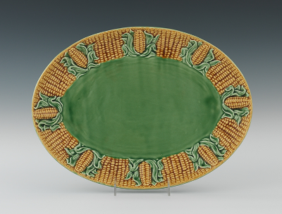 Portugese Majolica Corn Serving