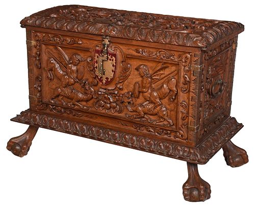 PORTUGUESE BAROQUE FIGURAL CARVED