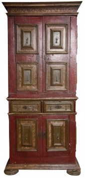 PORTUGUESE BAROQUE PAINTED & P