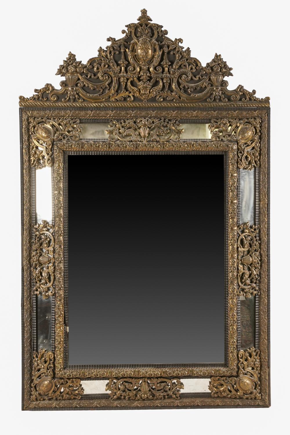 PORTUGUESE BRASS-MOUNTED WOOD