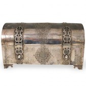 PORTUGUESE ETCHED SILVER BOXDE