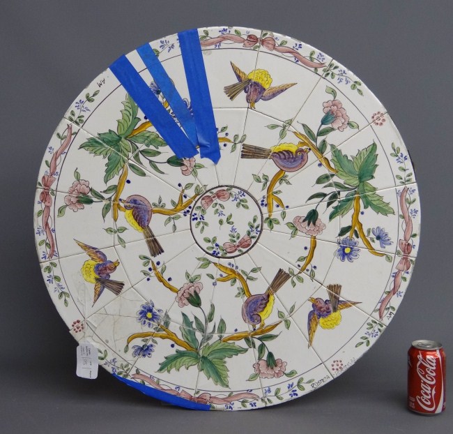 Portuguese hanging tile plaque.