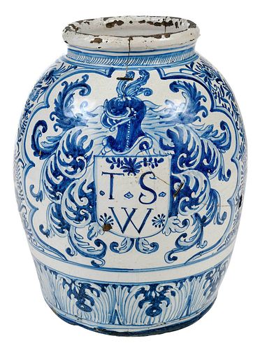 PORTUGUESE MAJOLICA BLUE AND