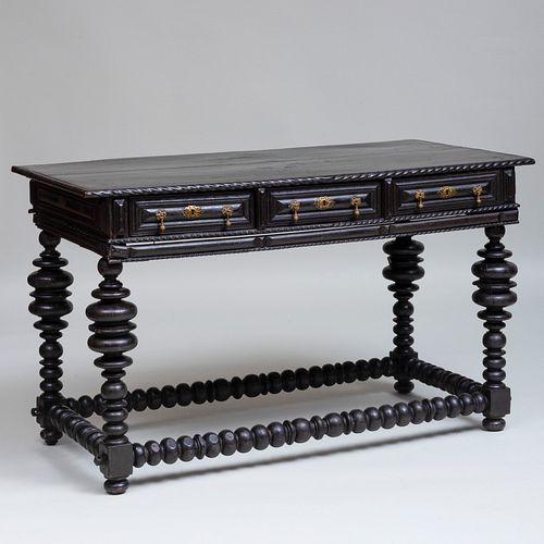 PORTUGUESE METAL-MOUNTED EBONIZED