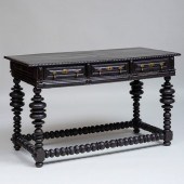 PORTUGUESE METAL-MOUNTED EBONI