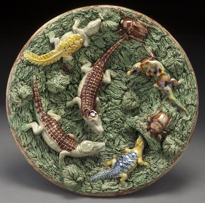 Portuguese palissy dish by M. Mafra
