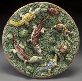 Portuguese palissy dish by M.