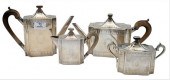 PORTUGUESE SILVER FOUR PIECE T