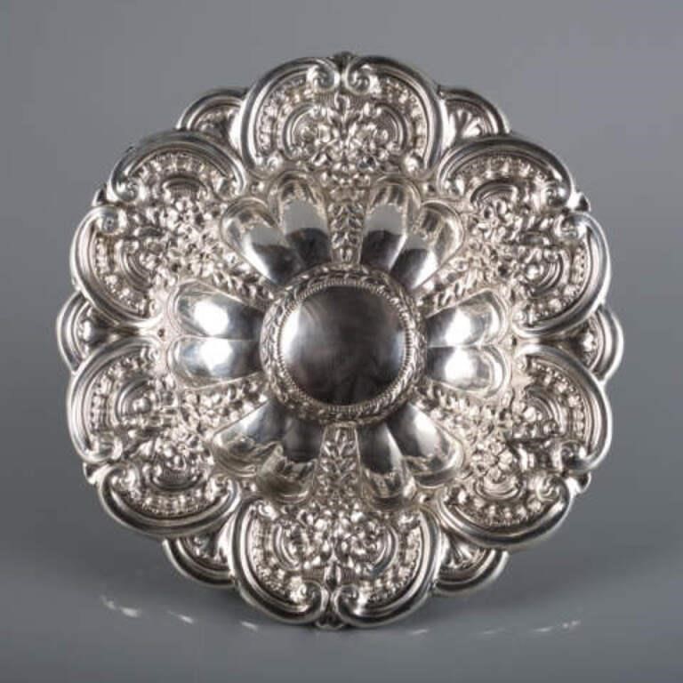 PORTUGUESE SILVER FRUIT BOWLA
