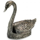 PORTUGUESE SILVER PLATED SWAN