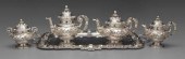 Portuguese silver tea service,