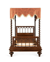 PORTUGUESE WALNUT POSTER BED W